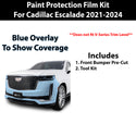 Precut Premium Paint Protection Film Clear Bra PPF Decal Film Kit Cover Fits Cadillac Escalade 2021 2022 2023 2024