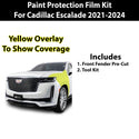 Precut Premium Paint Protection Film Clear Bra PPF Decal Film Kit Cover Fits Cadillac Escalade 2021 2022 2023 2024