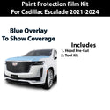 Precut Premium Paint Protection Film Clear Bra PPF Decal Film Kit Cover Fits Cadillac Escalade 2021 2022 2023 2024