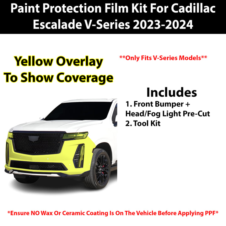 Fits Cadillac Escalade 2023+ Precut Premium Paint Protection Film Clear Bra PPF Decal Film Kit - Bogar Tech Designs