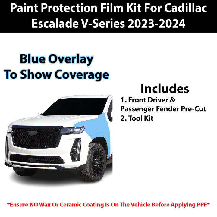 Fits Cadillac Escalade 2023+ Precut Premium Paint Protection Film Clear Bra PPF Decal Film Kit - Bogar Tech Designs