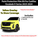 Fits Cadillac Escalade 2023+ Precut Premium Paint Protection Film Clear Bra PPF Decal Film Kit