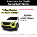 Fits Cadillac XT4 2024+ Precut Premium Paint Protection Film Clear Bra PPF Decal Film Kit Cover