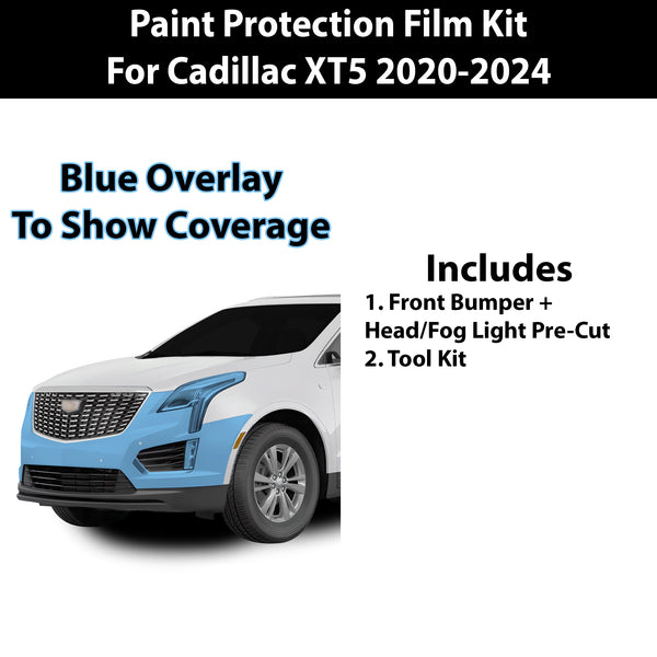 Fits Cadillac XT5 2020+ Precut Premium Paint Protection Film Clear Bra PPF Decal Film Kit Cover