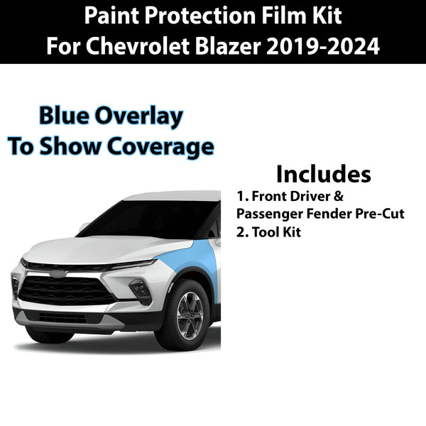 Precut Premium Paint Protection Film Clear Bra PPF Decal Film Kit Cover Fits Chevrolet Blazer 2019-2024