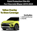 Precut Premium Paint Protection Film Clear Bra PPF Decal Film Kit Cover Fits Chevrolet Blazer 2019-2024