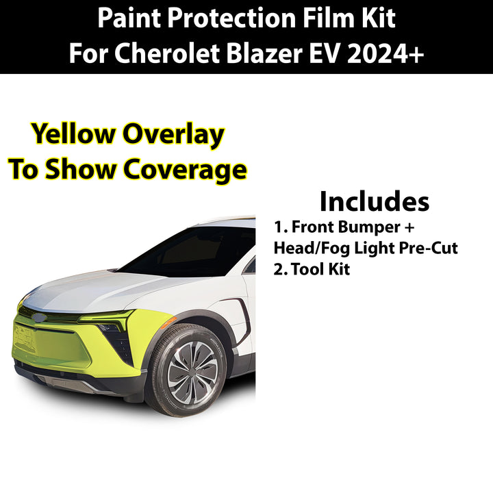 Fits Chevy Blazer EV 2024+ Precut Premium Paint Protection Film Clear Bra PPF Decal Film Kit Coverage - Bogar Tech Designs