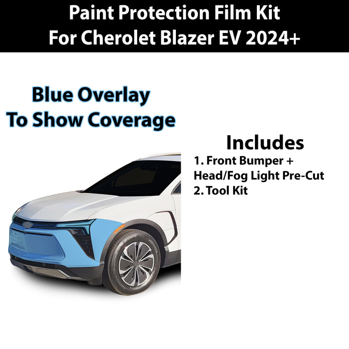 Fits Chevy Blazer EV 2024+ Precut Premium Paint Protection Film Clear Bra PPF Decal Film Kit Coverage - Bogar Tech Designs