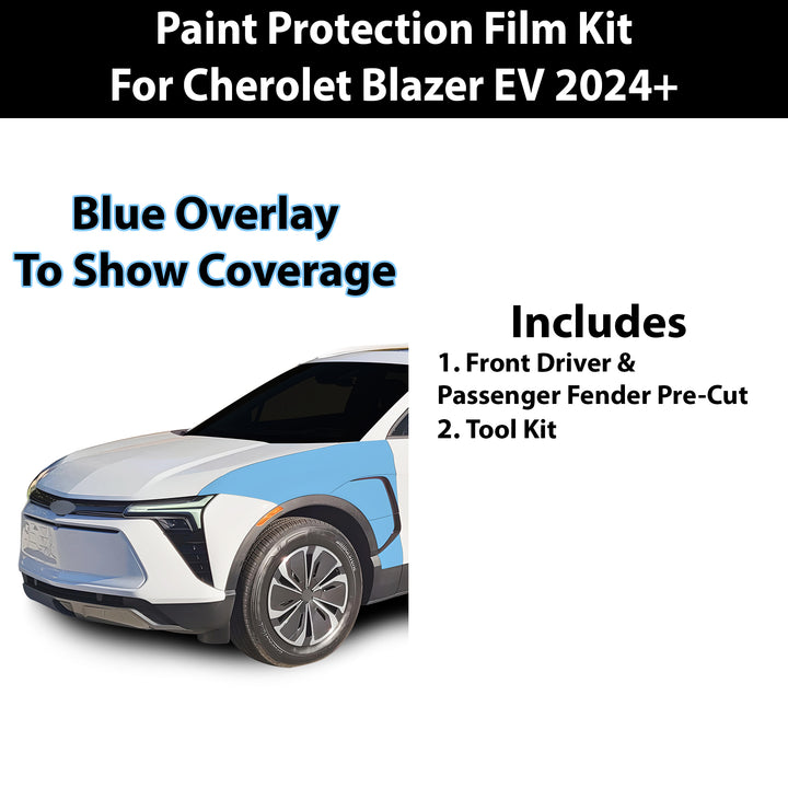Fits Chevy Blazer EV 2024+ Precut Premium Paint Protection Film Clear Bra PPF Decal Film Kit Coverage - Bogar Tech Designs