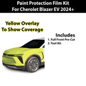 Fits Chevy Blazer EV 2024+ Precut Premium Paint Protection Film Clear Bra PPF Decal Film Kit Coverage