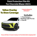 Fits Chevy Blazer EV 2023+ Precut Premium Paint Protection Film Clear Bra PPF Decal Film Kit Cover