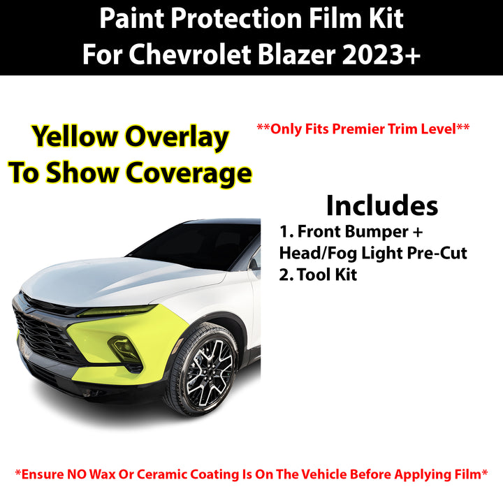 Fits Chevy Blazer 2023+ Precut Premium Paint Protection Film Clear Bra PPF Decal Film Kit Cover - Bogar Tech Designs