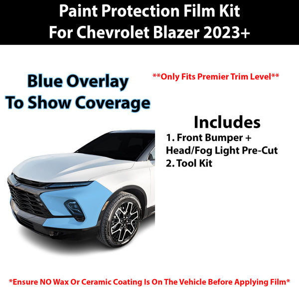 Fits Chevy Blazer 2023+ Precut Premium Paint Protection Film Clear Bra PPF Decal Film Kit Cover