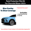 Fits Chevy Blazer 2023+ Precut Premium Paint Protection Film Clear Bra PPF Decal Film Kit Cover