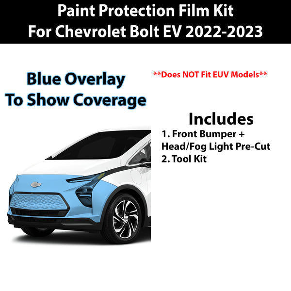 Fits Chevy Bolt 2022-2023 Precut Premium Paint Protection Film Clear Bra PPF Decal Film Kit