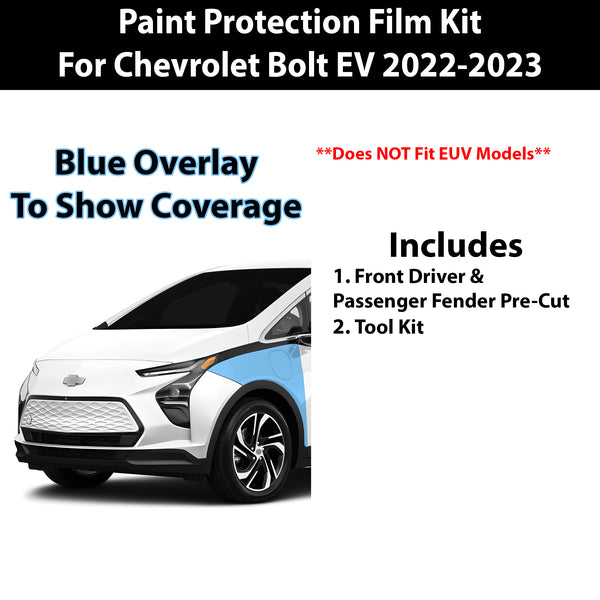 Fits Chevy Bolt 2022-2023 Precut Premium Paint Protection Film Clear Bra PPF Decal Film Kit