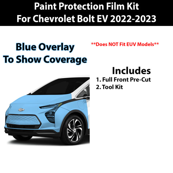 Fits Chevy Bolt 2022-2023 Precut Premium Paint Protection Film Clear Bra PPF Decal Film Kit