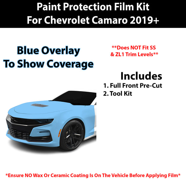 Fits Chevy Camaro 2019+ Precut Premium Paint Protection Film Clear Bra PPF Decal Film Kit Cover