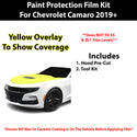 Fits Chevy Camaro 2019+ Precut Premium Paint Protection Film Clear Bra PPF Decal Film Kit Cover