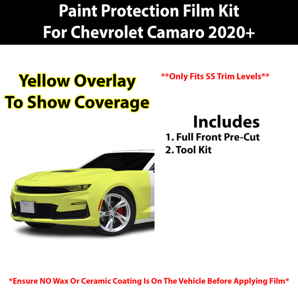 Fits Chevy Camaro 2019+ Precut Premium Paint Protection Film Clear Bra PPF Decal Film Kit Cover