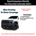 Fits Chevy Colorado 2023+ Precut Premium Paint Protection Film Clear Bra PPF Decal Film Kit Cover