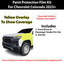 Fits Chevy Colorado 2023+ Precut Premium Paint Protection Film Clear Bra PPF Decal Film Kit Cover