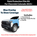 Fits Chevy Colorado 2023+ Precut Premium Paint Protection Film Clear Bra PPF Decal Film Kit Cover