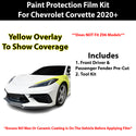 Fits Chevy Corvette C8 2020+ Precut Premium Paint Protection Film Clear Bra PPF Decal Film Kit