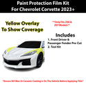 Fits Chevy Corvette Z07 2023+ Precut Premium Paint Protection Film Clear Bra PPF Decal Film Kit