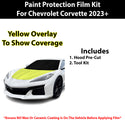 Fits Chevy Corvette (Z06) 2023+ Precut Premium Paint Protection Film Clear Bra PPF Decal Film Kit