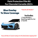 Fits Chevy Corvette Z07 2023+ Precut Premium Paint Protection Film Clear Bra PPF Decal Film Kit