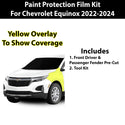 Fits Chevrolet Equinox 2022+ Precut Premium Paint Protection Film Clear Bra PPF Decal Film Kit Cover