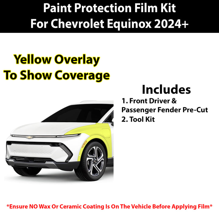 Fits Chevy Equinox EV 2024+ Precut Premium Paint Protection Film Clear Bra PPF Decal Film Kit - Bogar Tech Designs