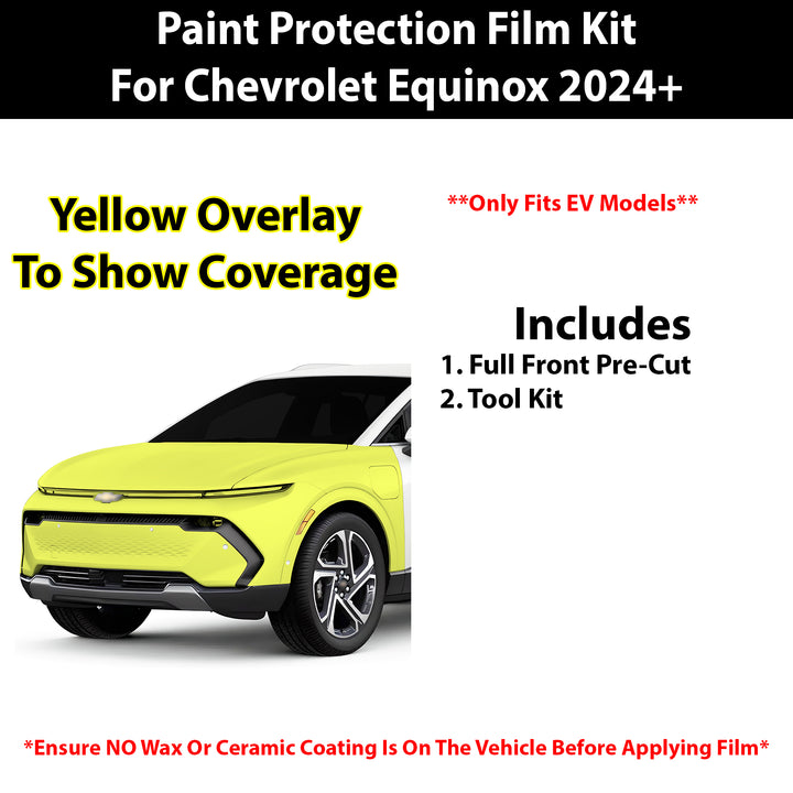 Fits Chevy Equinox EV 2024+ Precut Premium Paint Protection Film Clear Bra PPF Decal Film Kit - Bogar Tech Designs