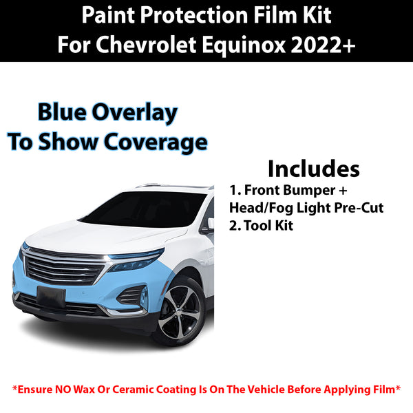 Fits Chevy Equinox 2022+ Precut Premium Paint Protection Film Clear Bra PPF Decal Film Kit Cover