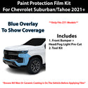 Fits Chevy Suburban 2021+ Precut Premium Paint Protection Film Clear Bra PPF Decal Film Kit Cover