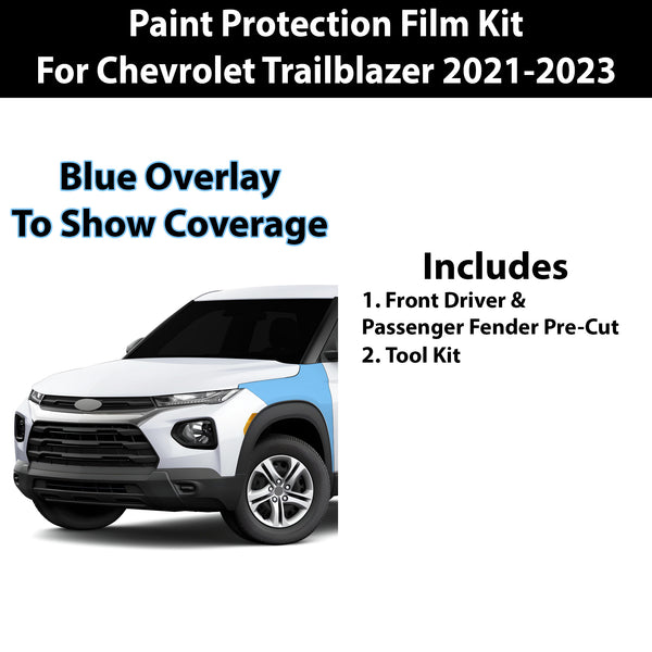 Fits Chevy Trailblazer 2021-2023 Precut Premium Paint Protection Film Clear Bra PPF Decal Film Kit Coverage