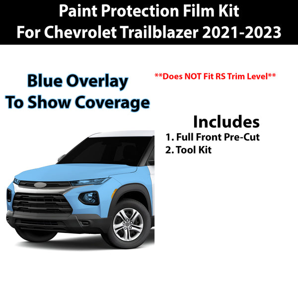 Fits Chevy Trailblazer 2021-2023 Precut Premium Paint Protection Film Clear Bra PPF Decal Film Kit Coverage