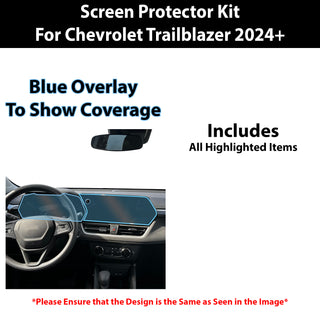 For Chevrolet Trailblazer 2024-2025 Scratch Resistant Shatter Proof Infotainment Clear Screen Protection Film