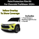 Fits Chevy Trailblazer 2024+ Precut Premium Paint Protection Film Clear Bra PPF Decal Film Kit Coverage