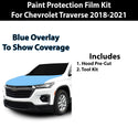 Fits Chevy Traverse 2018-2021 Precut Premium Paint Protection Film Clear Bra PPF Decal Film Kit