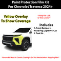 Fits Chevy Traverse 2024+ Precut Premium Paint Protection Film Clear Bra PPF Decal Film Kit Cover