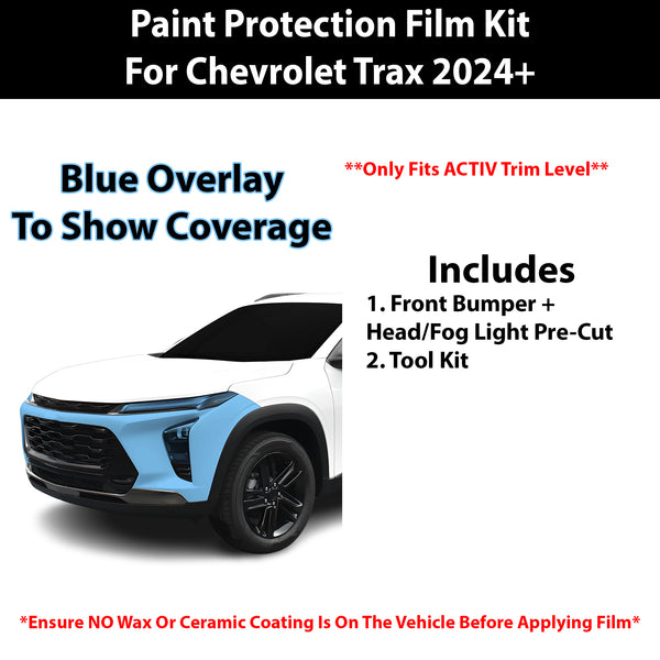 Fits Chevy Trax 2024+ Precut Premium Paint Protection Film Clear Bra PPF Decal Film Kit Cover