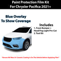 Fits Chrysler Pacifica 2021+ Precut Premium Paint Protection Film Clear Bra PPF Decal Film Kit Cover