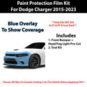 Fits Dodge Charger SRT 2015-2023 Precut Premium Paint Protection Film Clear Bra PPF Decal Film Kit