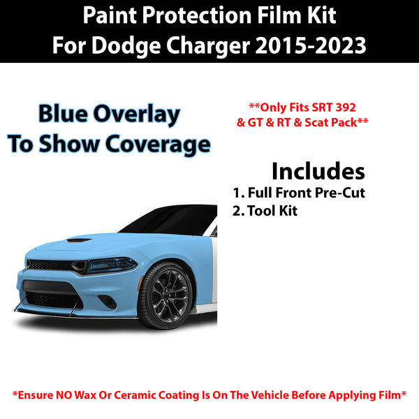 Fits Dodge Charger SRT 2015-2023 Precut Premium Paint Protection Film Clear Bra PPF Decal Film Kit