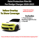 Fits Dodge Charger Scat Pack Widebody 2020-2023 Precut Premium Paint Protection Film Clear Bra PPF Decal Film Kit Cover