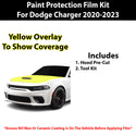 Fits Dodge Charger Scat Pack Widebody 2020-2023 Precut Premium Paint Protection Film Clear Bra PPF Decal Film Kit Cover