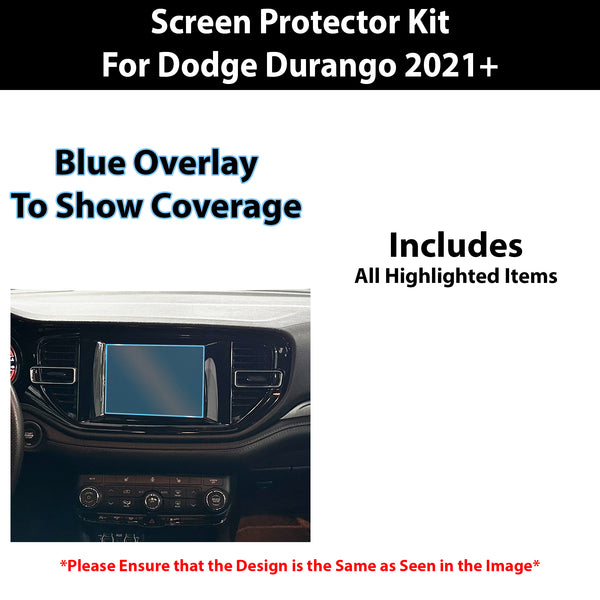 For Dodge Durango 2021+ Scratch Resistant Shatter Proof Infotainment Clear Screen Protection Film