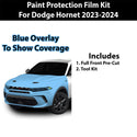 Fits Dodge Hornet 2023+ Precut Premium Paint Protection Film Clear Bra PPF Decal Film Kit Cover